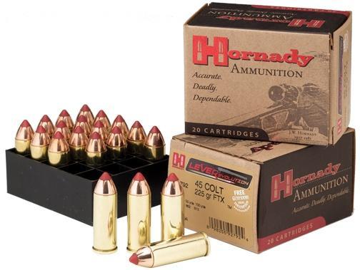 Hornady LEVERevolution .45 Colt 225-grain FTX Flex Tip ammunition