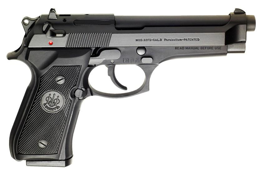 Beretta 92FS Handgun 9mm Luger 15rd Magazines(3) 4.9" Barrel