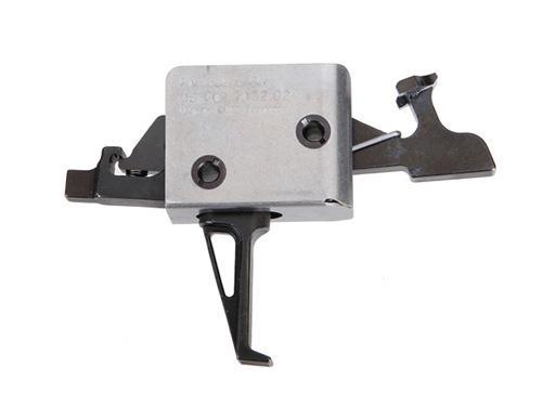 CMC Triggers 91504 Drop-In Two-Stage Flat Trigger with 1-3 lbs Draw Weight & Black/Silver Finish for AR-15/AR-10