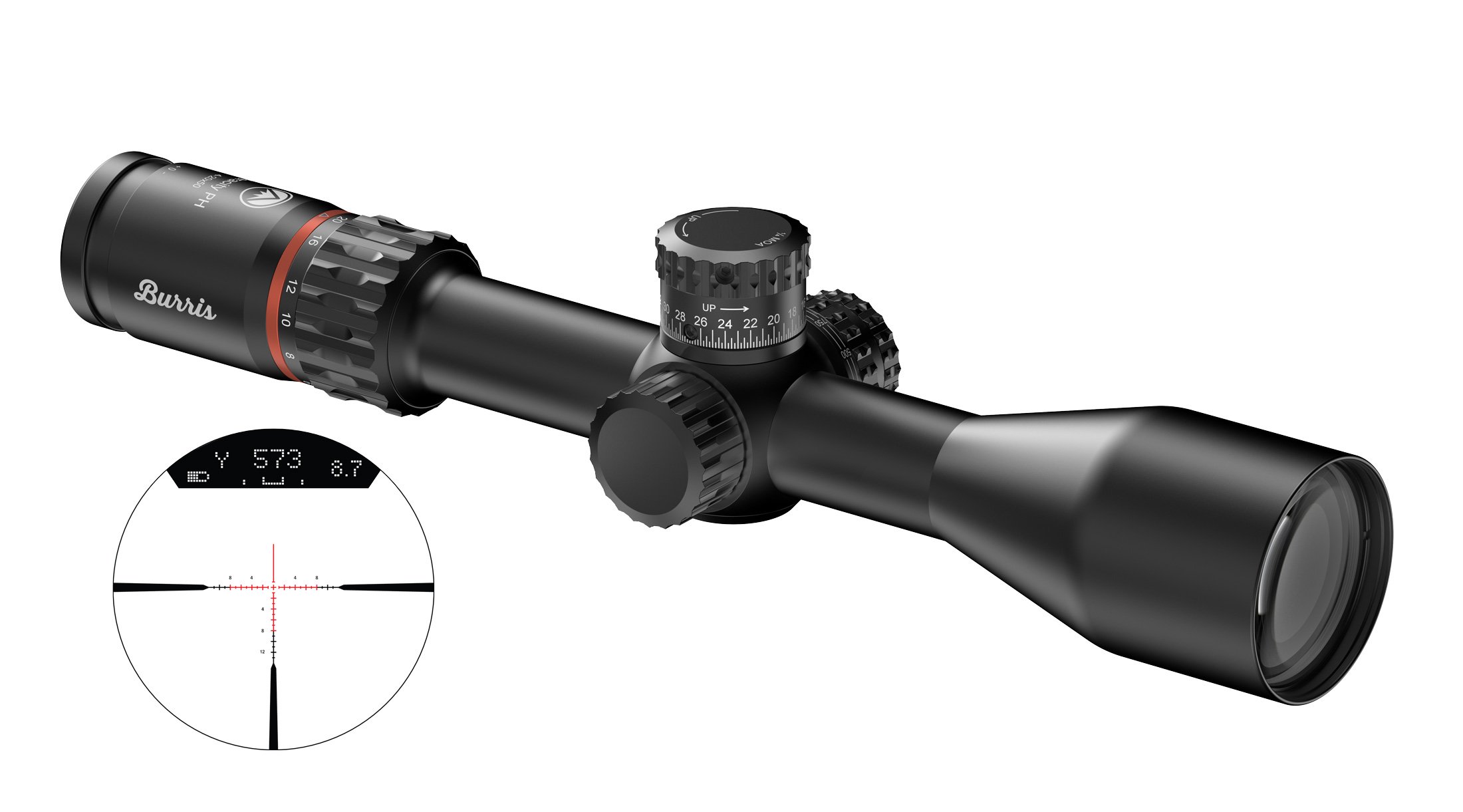 Burris Veracity PH 4-20x50 30mm FFP rifle scope Rapid Cross MOA HUD