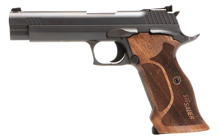 Sig Sauer P210 Target 9mm target pistol with walnut grips and adjustable sights