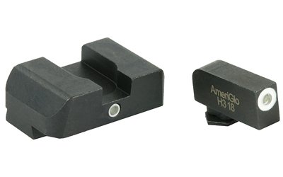 AmeriGlo GL101 i-Dot tritium night sights for Glock green tritium white outline