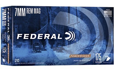 Federal Power-Shok 7mm Rem Mag 175-grain Jacketed Soft Point ammunition