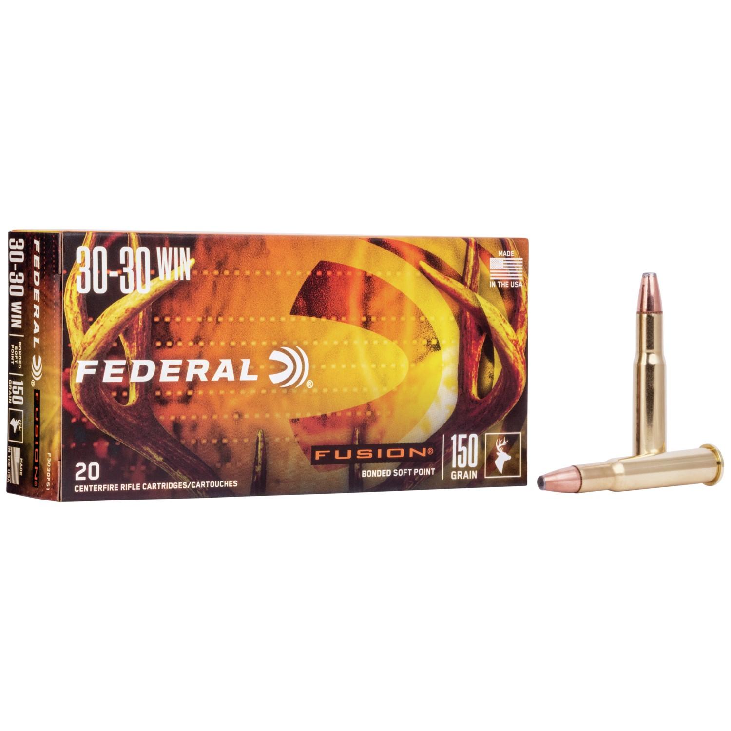 Federal Fusion 30-30 Win 150-grain Fusion Soft Point ammunition