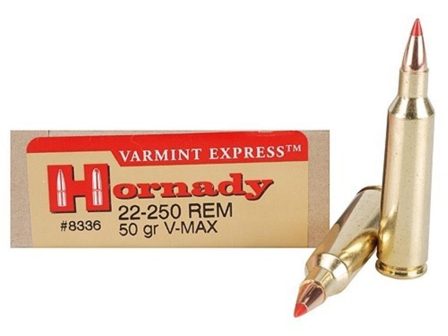 Hornady Varmint Express .22-250 Remington 50-grain V-MAX ammunition