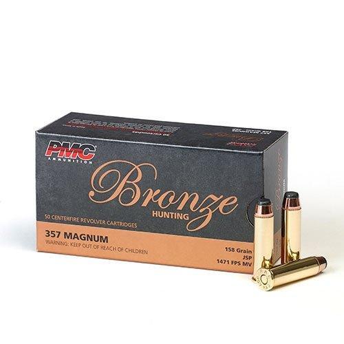 PMC Bronze .357 Magnum 158-grain Jacketed Soft Point (JSP) ammunition