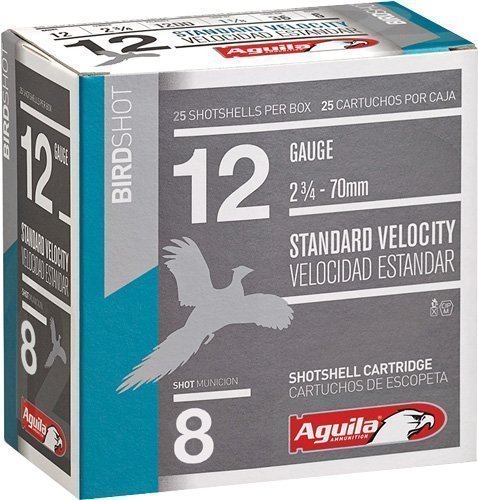 Aguila Ammunition 12ga #8 birdshot 1-1/8oz 2.75in shotgun shells 250rd case