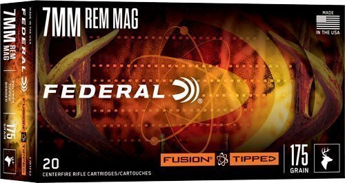 Federal Fusion Tipped 7mm Remington Magnum 175-grain polymer tip ammunition