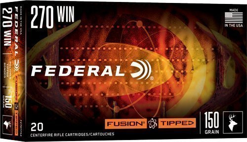 Federal Fusion Tipped .270 Winchester 150-grain Polymer Tip ammunition