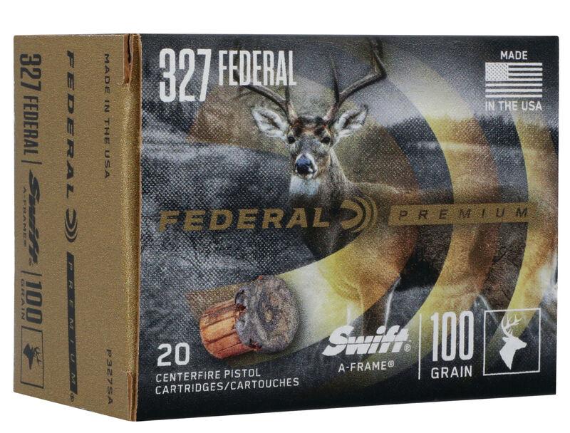 Federal Premium P327SA .327 Federal Magnum 100-grain Swift A-Frame JHP ammunition
