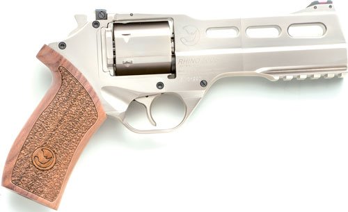 CHIAPPA RHINO 50DS 357MAG - 5" ADJ. SIGHT CHROME/WALNUT
