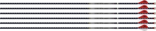 EASTON ARROW 4MM FMJ 400 - 6-PACK W/ 2" BLAZER VANES