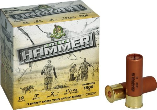 HEVI-Shot Hevi Hammer 12ga 3in 1-1/4oz #2 non-toxic shot 25rd box