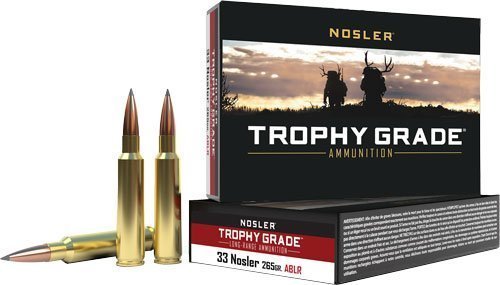 Nosler Trophy Grade Long Range 33 Nosler 265-grain AccuBond Long Range ammunition