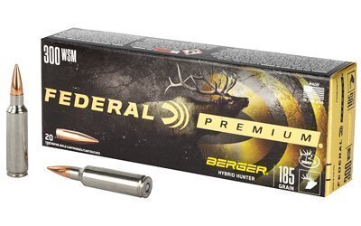 Federal Premium Berger Hybrid Hunter .300 WSM 185-grain rifle ammunition