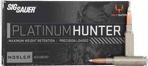 Sig Sauer Platinum Hunter 6.5 Creedmoor 140-grain AccuBond polymer tip ammunition