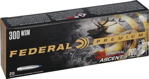 Federal Premium Terminal Ascent 300 WSM 200-grain polymer-tipped ammunition
