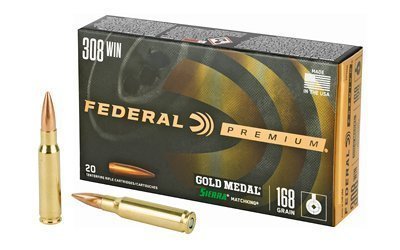 Federal Gold Medal 308 Win 168-grain Sierra MatchKing BTHP ammunition