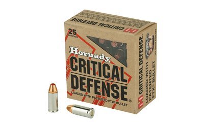 Hornady Critical Defense .32 Auto FTX polymer-tipped ammunition 25 ct