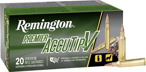 Remington Premier AccuTip-V 22-250 Rem 50-grain polymer tip ammunition
