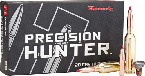 Hornady Precision Hunter 28 Nosler 162gr ELD-X polymer-tipped ammunition