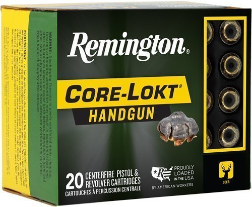 Remington Core-Lokt .357 Magnum 180-grain Jacketed Hollow Point ammunition
