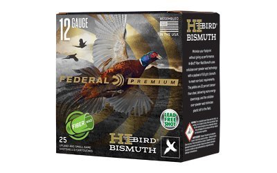 Federal Hi-Bird Bismuth 12 Gauge 2.75" 1 1/4 oz #5 Shot Fiber Wad shotshells