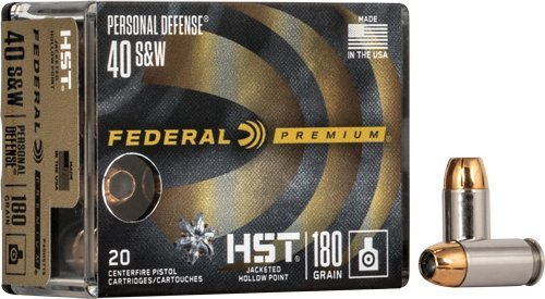 Federal Premium HST .40 S&W 180-grain JHP ammunition 20-round box