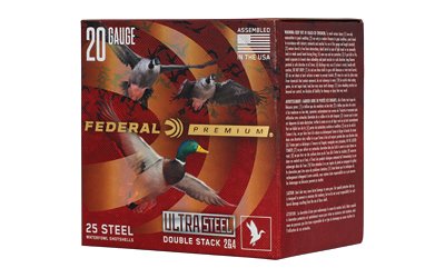 Federal Premium Ultra Steel 20 Gauge 3in 1oz #2 steel shot ammunition