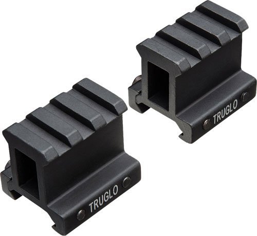 TRUGLO 2-PIECE PICATINNY RISER - MOUNT 1" RISE 1.36" LENGTH