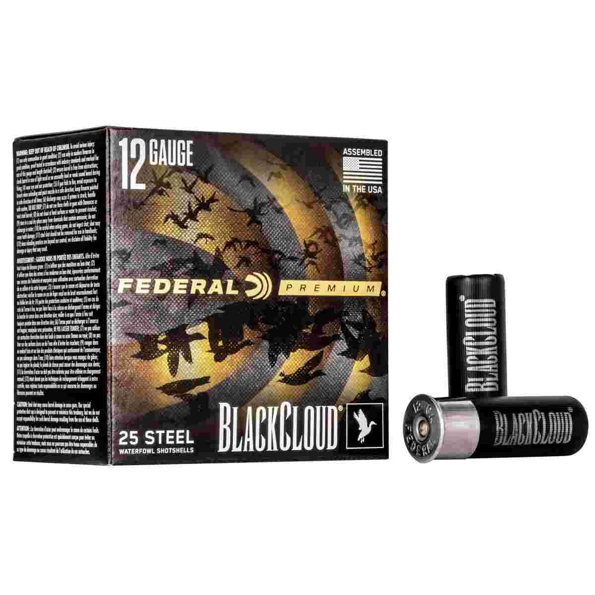 Federal Premium Black Cloud FS 12 Gauge #3 1-1/8 oz steel shotshells