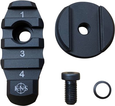 KNS STOCK ADAPTER W/FLANGE - AR BUFFER TO PICATINNY RAIL