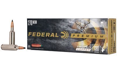 Federal Premium Trophy Copper .270 WSM 130-grain rifle ammunition