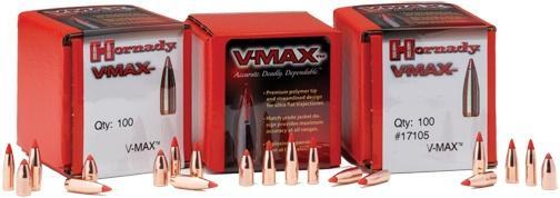 Hornady V-MAX Bullets .22 cal .224" 60 gr V-MAXFB 100/ct