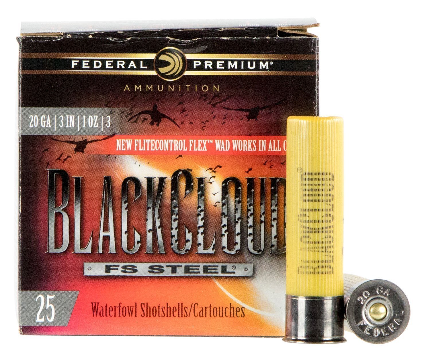 Federal Premium Black Cloud FS Steel 20 Gauge 3" 1 oz #3 shot 25rd