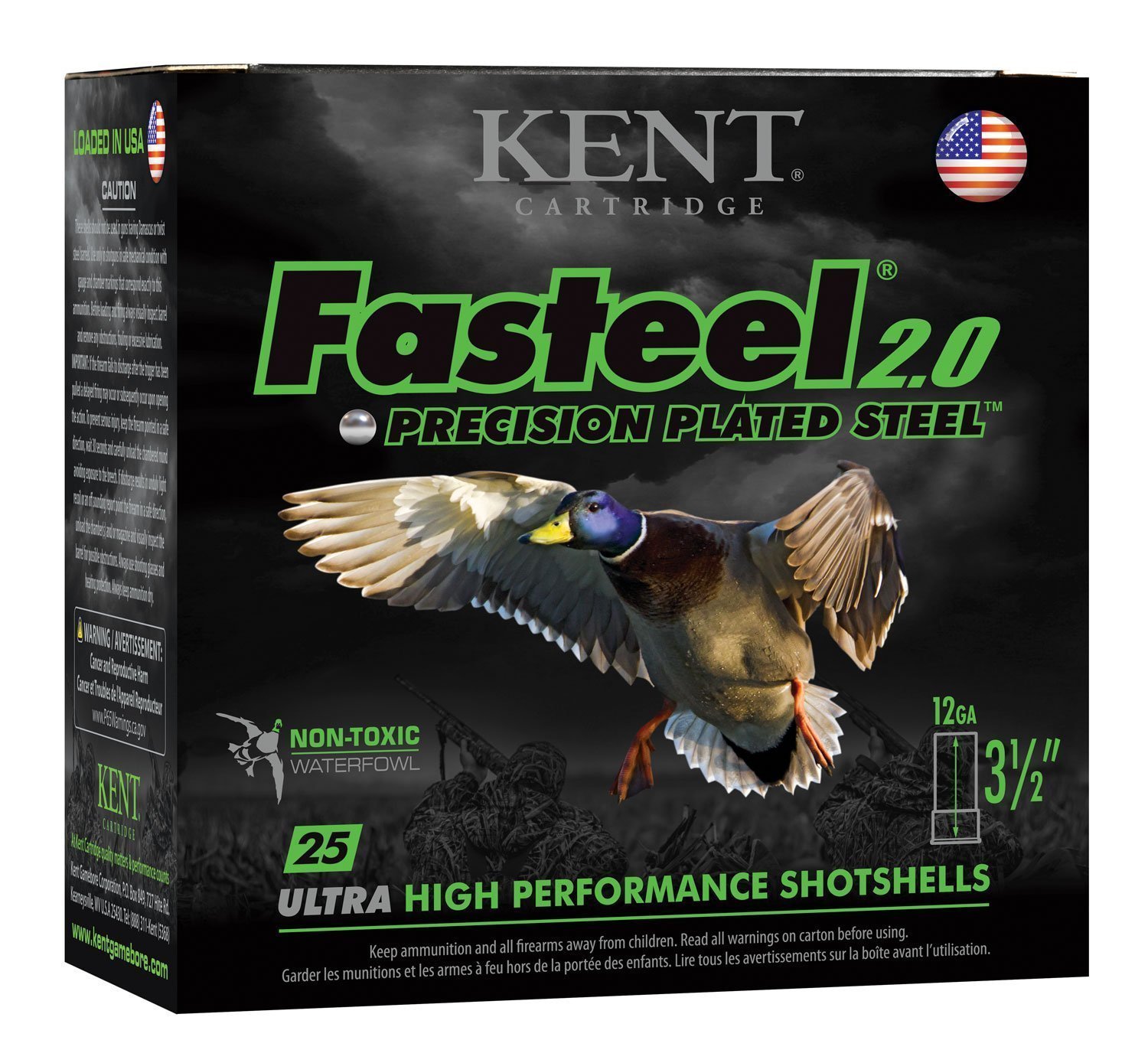 Kent Fasteel 2.0 12 Gauge 3.5in 1-3/8 oz BB steel shotshells