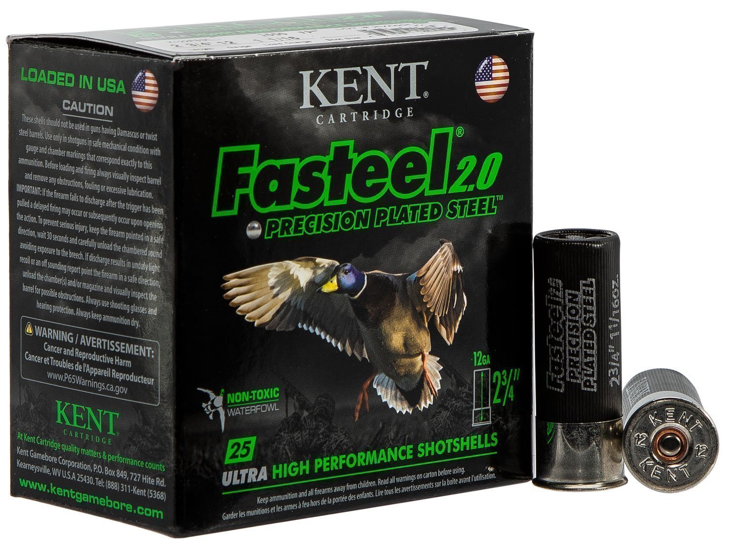 Kent Fasteel 2.0 12 Gauge 2.75 in 1 1/16 oz #3 Precision Plated Steel shotshells