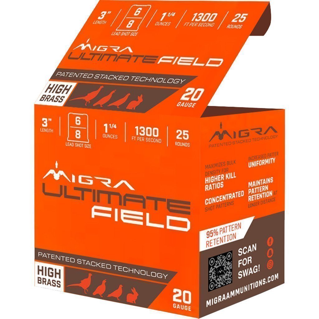 Migra Staxd Ultimate Field 20 Gauge 3 in. lead stacked shotshells