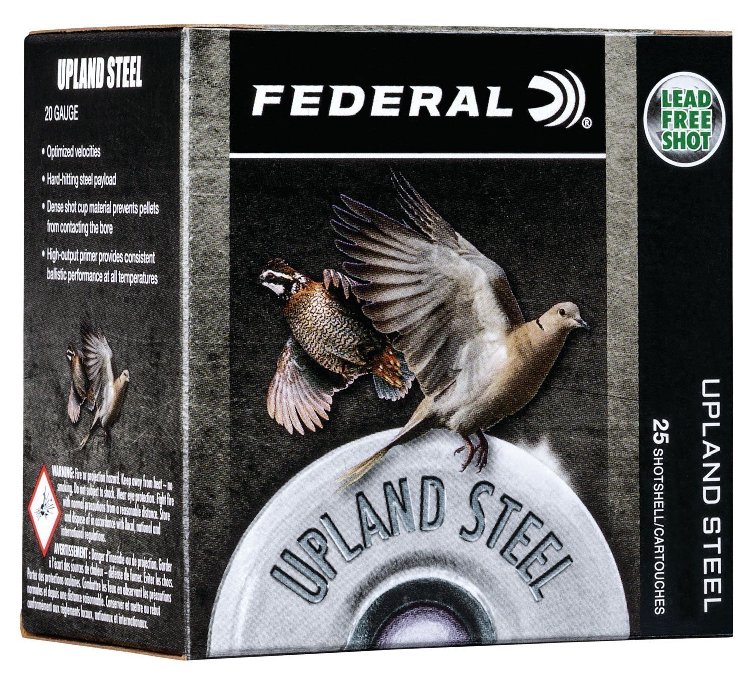 Federal Upland Steel 28 Gauge 2.75" 5/8 oz #7.5 Shot 25rd ammunition