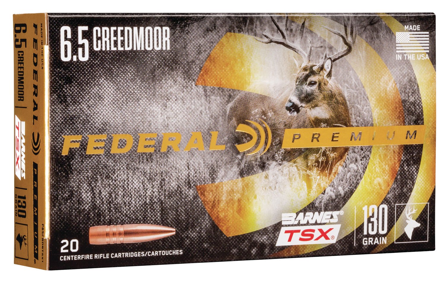 Federal Premium 6.5 Creedmoor 130-grain Barnes TSX ammunition