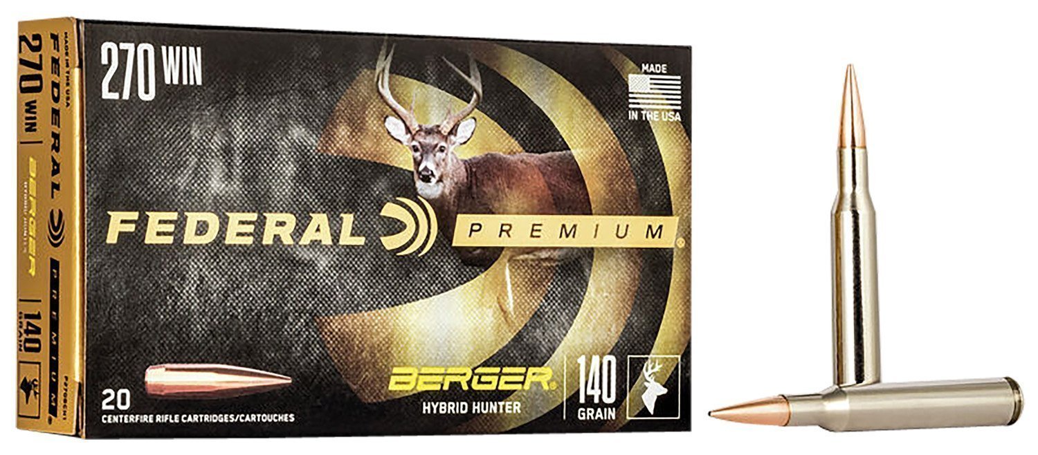 Federal Premium Berger Hybrid Hunter .270 Winchester 140-grain ammunition