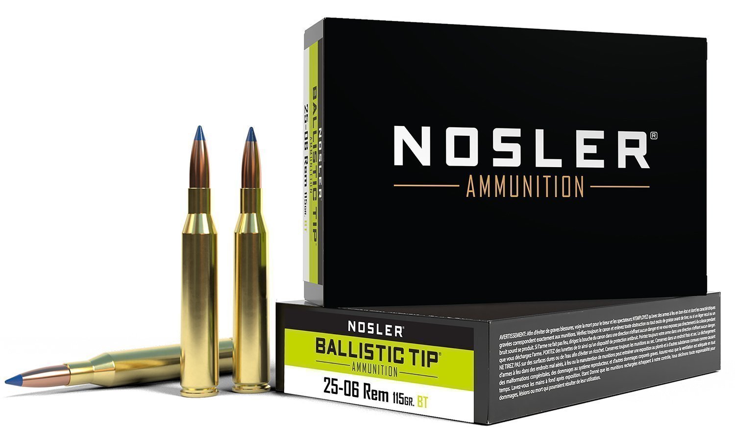 Nosler Ballistic Tip .25-06 Rem 115 gr Spitzer Ballistic Tip ammunition