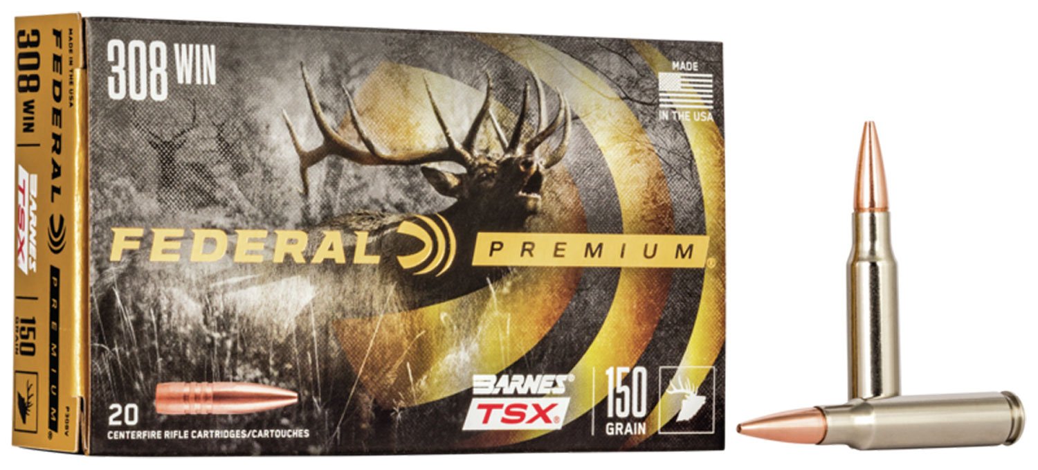Federal Premium 308 Win 150-grain Barnes TSX ammunition