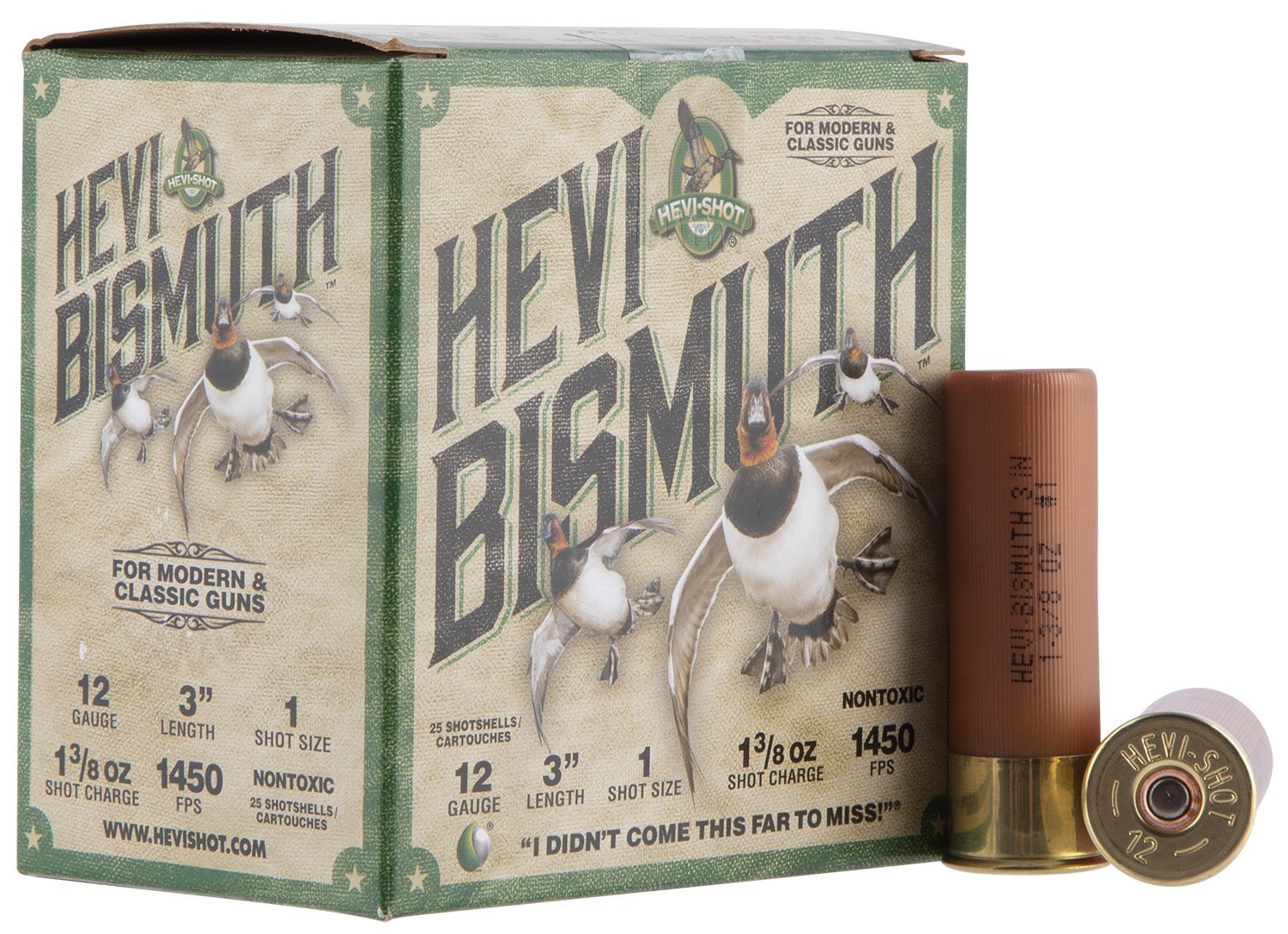 HEVI-Shot HEVI-Bismuth 12 Gauge 3" 1-3/8 oz #1 Bismuth shot shells