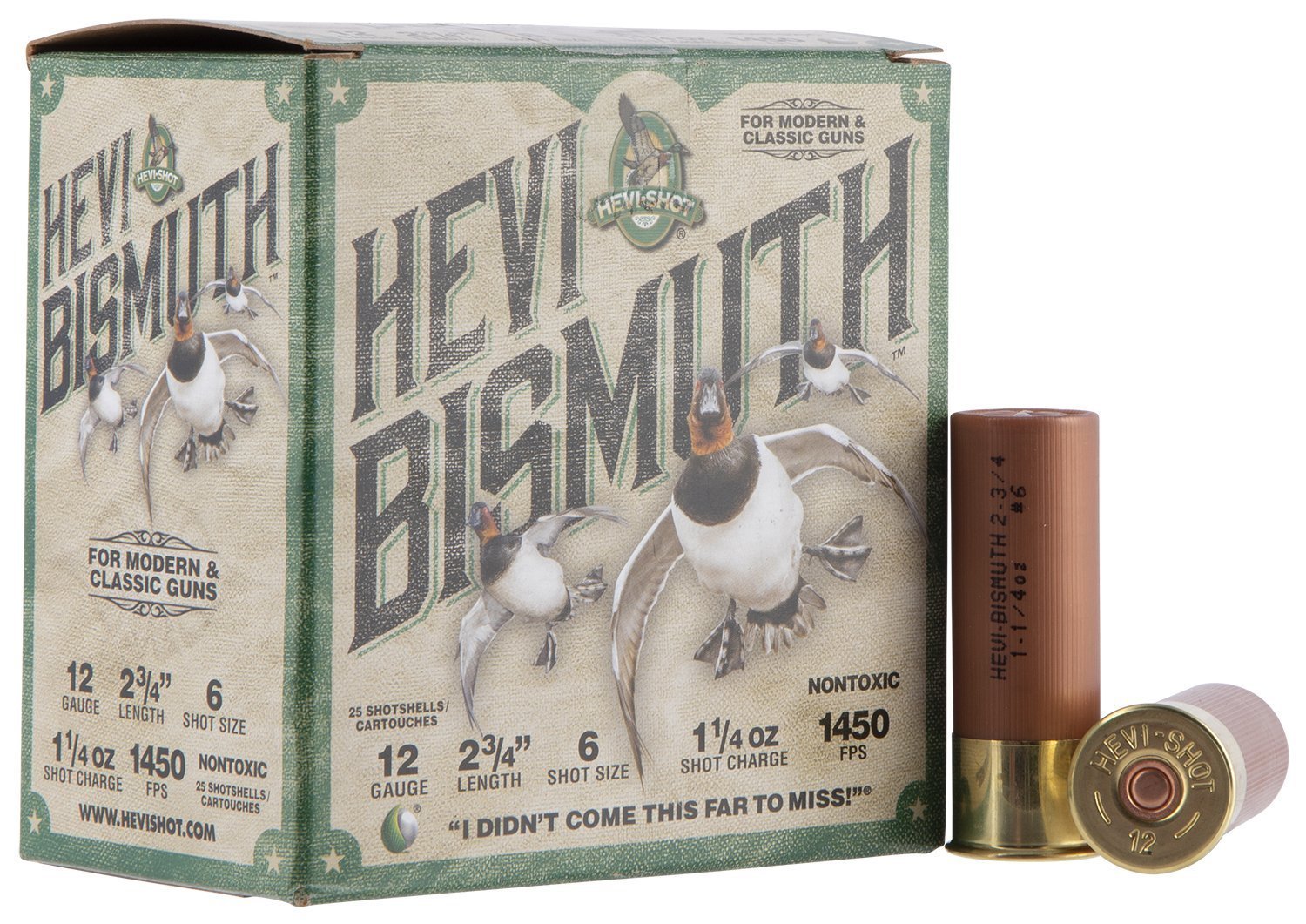 HEVI-Shot HEVI-Bismuth 12 Gauge 1-1/4oz #6 bismuth shotshells