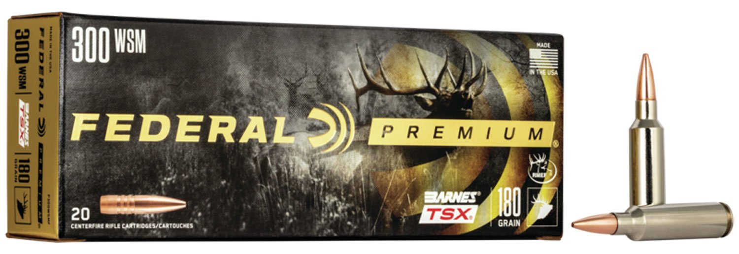 Federal Premium 300 WSM 180-grain Barnes TSX ammunition