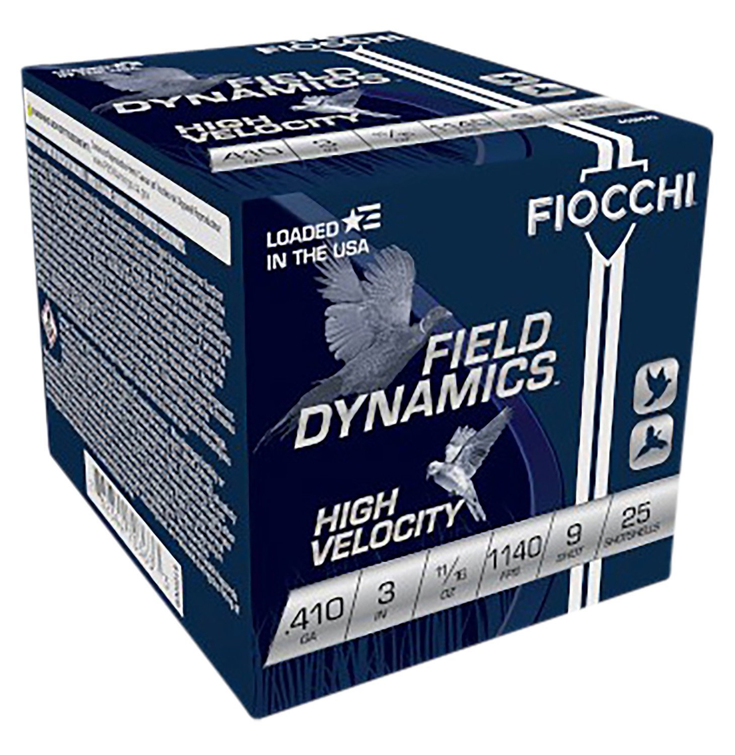 Fiocchi High Velocity 410 Bore 3in 11/16 oz #9 lead shot 25rd