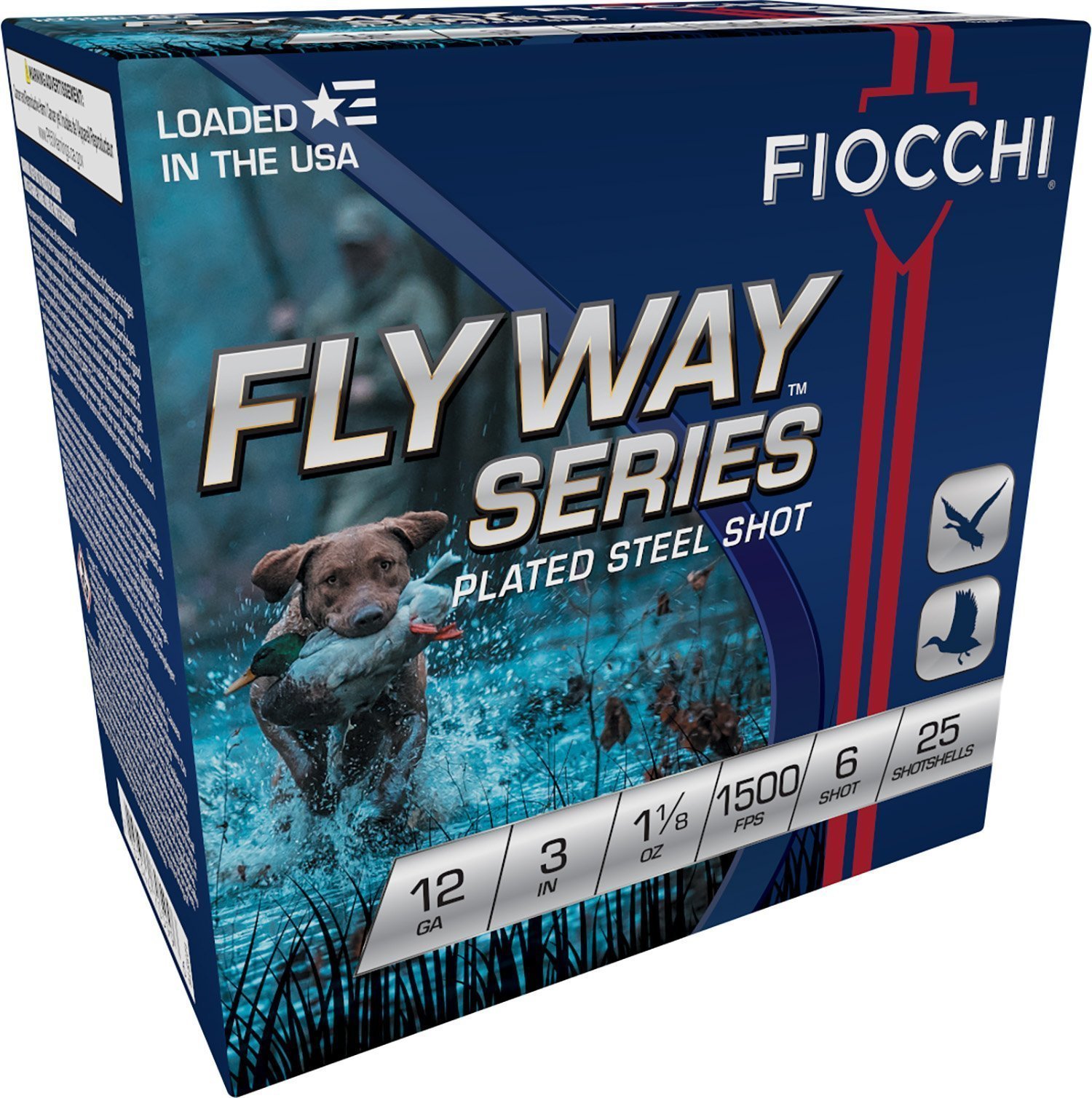 Fiocchi Flyway Speed Steel 12 Gauge 3in 1-1/8 oz #6 steel shot ammunition
