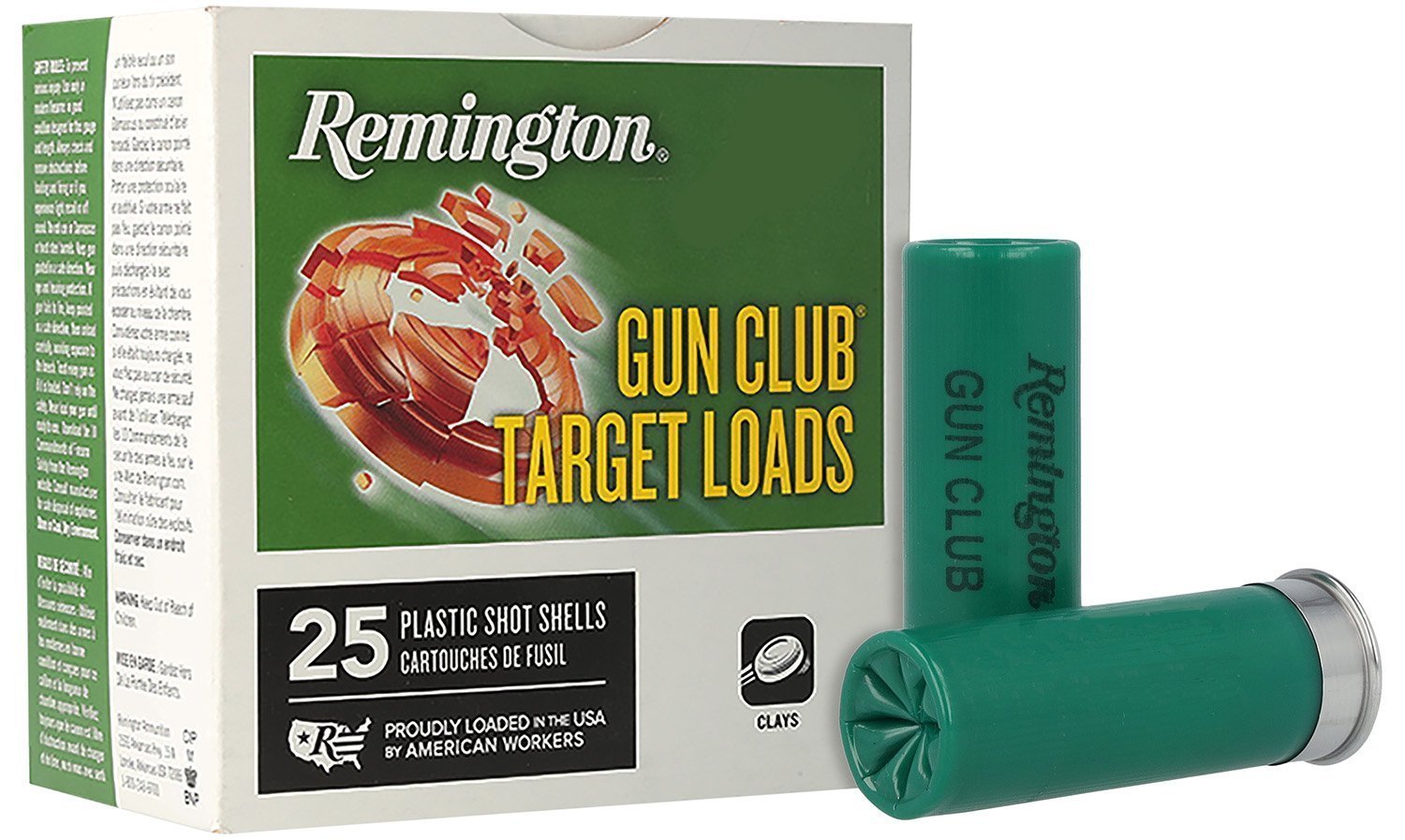 Remington Gun Club Target Load 12 Gauge 2-3/4in 1-1/8oz #8 shot ammunition
