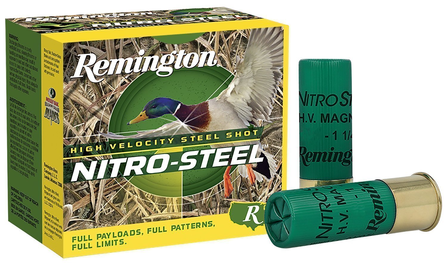 Remington Nitro-Steel Hi-Velocity 12ga 2-3/4" 1-1/8 oz #4 steel shot shells